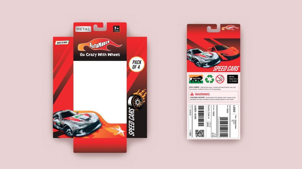 meta car packaging design by elivatr creative agency noida