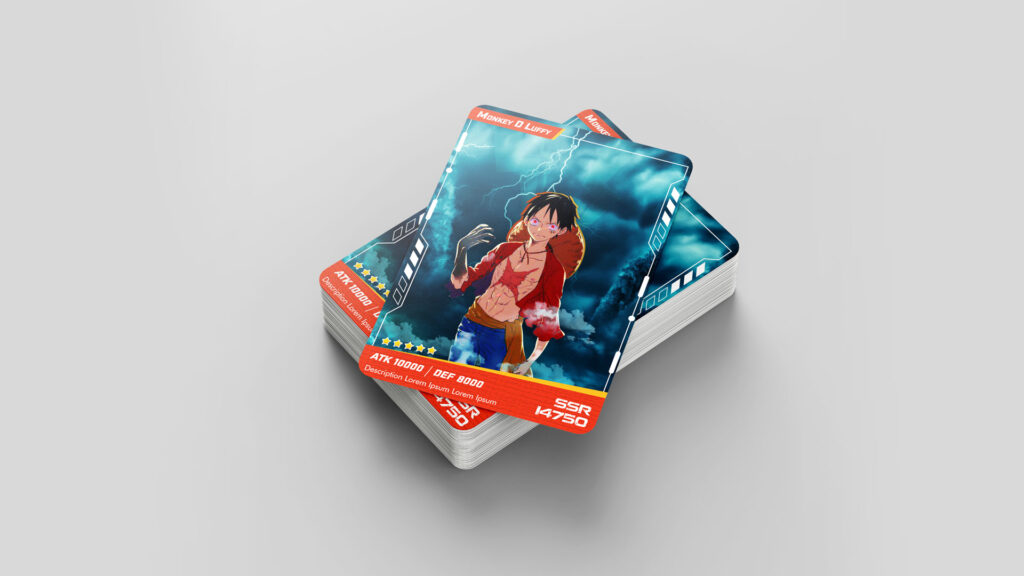 anime playing card design by elivatr creative agency noida